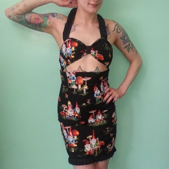 Mushroom Gnome sundress XS/Small - Picture 2 of 4